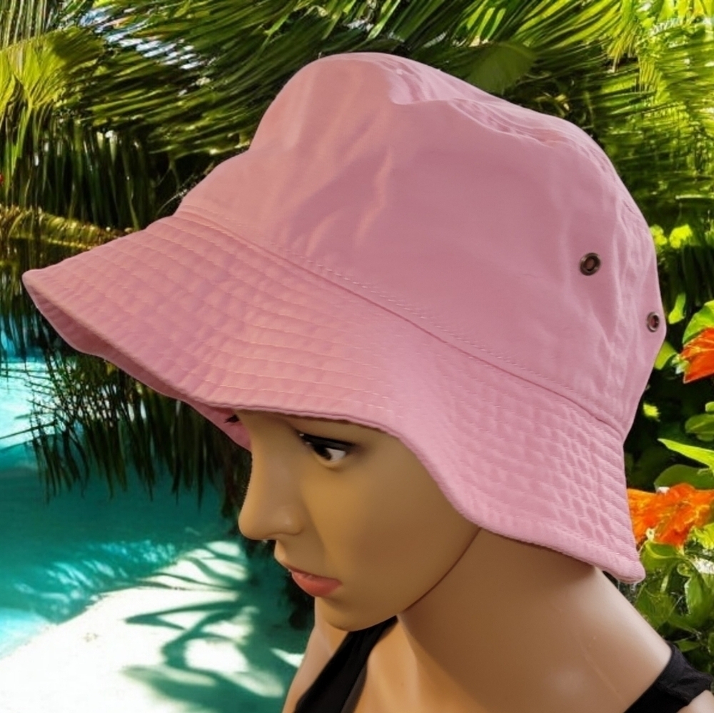 Gelante Bucket Hat  Fishing Cotton Sun Safari Summer Camping S/M Pink